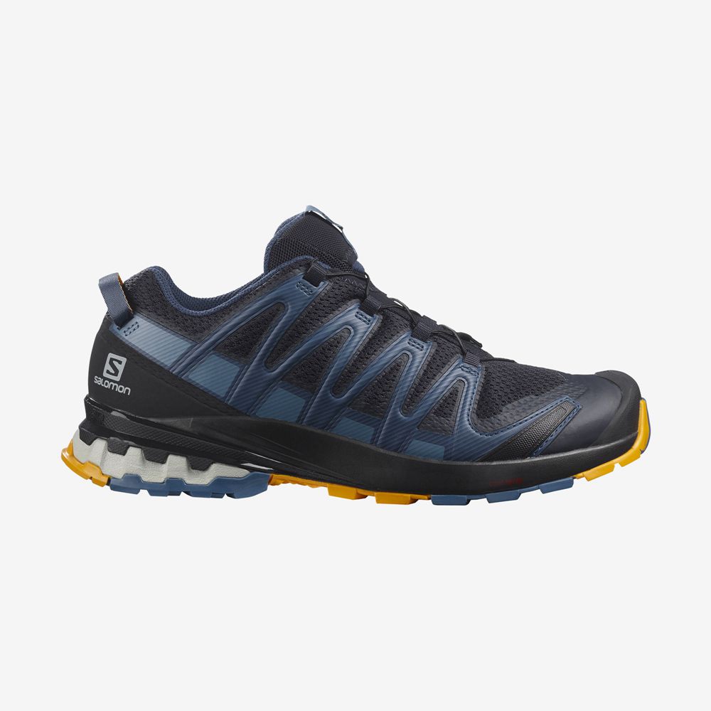 SALOMON XA PRO 3D V8 Philippines - Men's Trail Running Shoes - Dark Denim | 798405-OJU